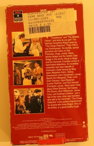 The Cheap Detective (VHS 1997) - Picture 2 of 3