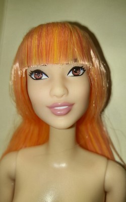orange hair barbie