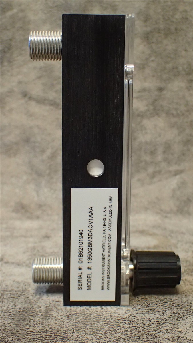 1350G BROOKS Sho-Rate Glass Tube VA Flow Meter 3/8 NPT, 200 psig AT 250F (G189 1350G BROOKS Sho-Rate Glass Tube VA Flow Meter 3/8 NPT, 200 psig AT 250F (G189