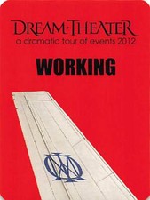 Dream Theater Backstage Pass 2011-2012 Red Working Pass 2012 Variant