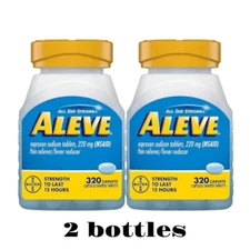 NEW Aleve Pain Reliever Caplets NSAID, 220 mg Naproxen Sodium, 640 ct. EXP 2027