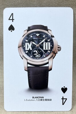 BLANCPAIN L-Evolution CARD Luxury Watcher 4 Four Spades Collection /
