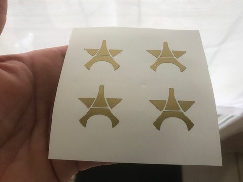 Étoile PSG Champions d'Europe 2025 stickers autocollants -Lot de 4 pièces - Afbeelding 1 van 14