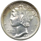 1942-S Mercury Dime UNC/BU Uncirculated Great Condition A1640