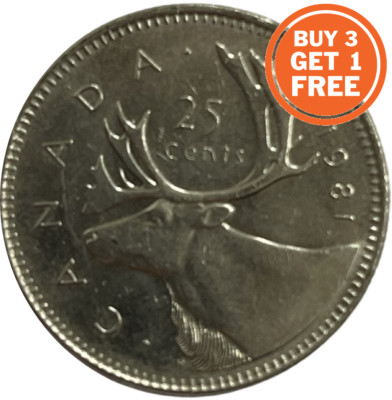 25 KANADISCHER CENT - DATUM WÄHLBAR - AB 1968 - KANADA
