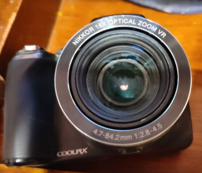 Nikon COOLPIX P80 Digital Camera Black No Battery Untested AS-IS