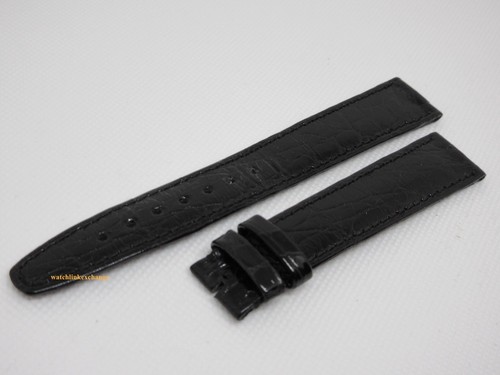 New IWC 18mm Black Alligator Strap XL Vintage - Picture 2 of 4