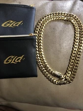Gld gold Cuban Link Necklace