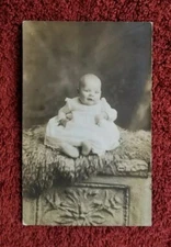 Cute Baby Vintage RPPC Postcard Unposted