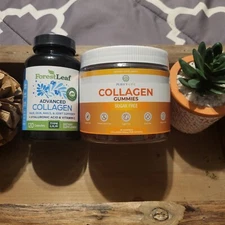 Purify Life Collagen Gummies & ForestLeaf Advanced Collagen Type 1, 2,3 BUNDLE