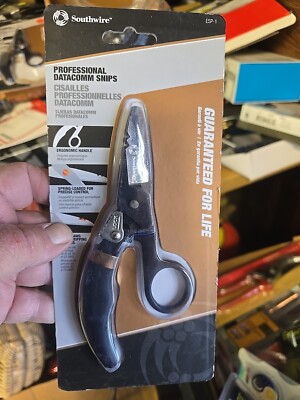 Southwire Tools & Equipment ESP1 ESP-1 Electrician Scissors DataComm Snips
