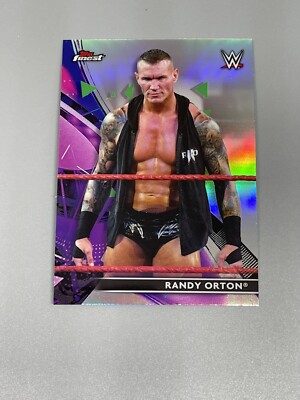 Randy Orton RKO 2021 Topps Finest WWE Refractor Parallel #30 Raw