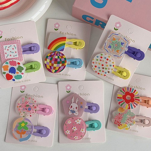 2-Teiliges Haarspangen-Zubehör-Set Für Kinder Mädchen Babys Kleinkinder : - Bild 4 von 25