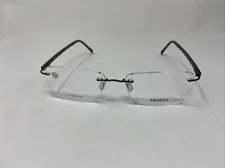 MODO MODEL 4628 SMK 52/16/145 BROWN RIMLESS EYEGLASSES FRAME !C14