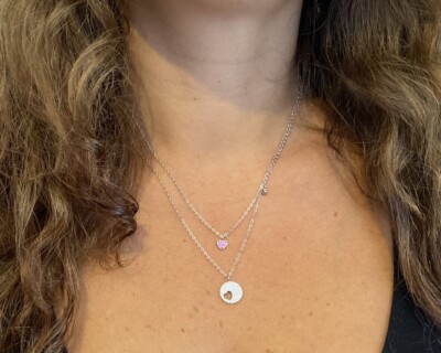 Tusuzik Regalo Natale Donna Collana Argento 925 Collana Cuore