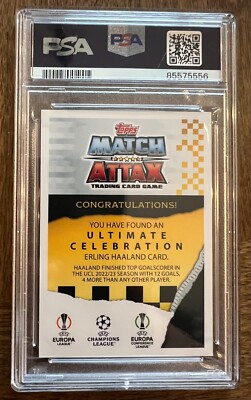 その他 haaland psa9 Erling Haaland 2020-21 Topps Chrome Sapphire Borussia