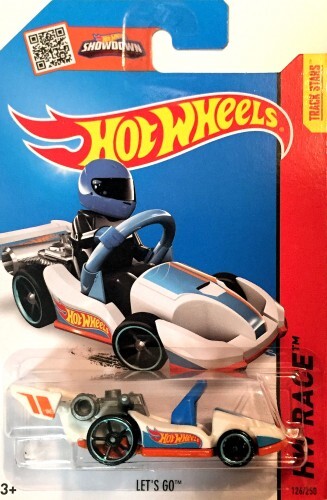 Hot Wheels 2015 - Let's GO (White) Blue Chrome Oh5 N Case #126