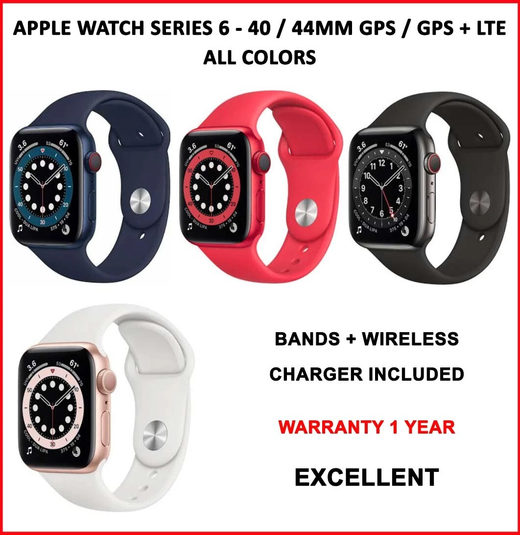 Apple Watch Series 6 40mm 44mm GPS or Cellular - Gold Gray Silver
