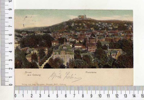 16550) GERMANY 5.7.1902 PC "Gruss aus Coburg" to Nurnberg - 第 1/1 張圖片