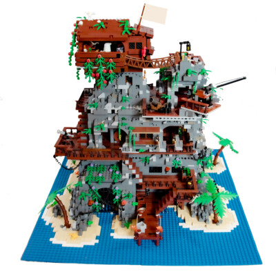 Pirate Fortress on Rocky Island Modular Building 6609 Stück MOC-99393 Neu