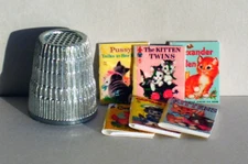 Dollhouse Miniature 1:12  6 Junior Elf Books -  Kittens and Cats Covers