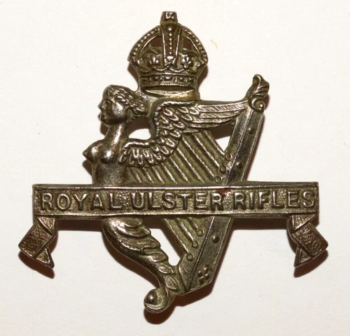 BRITISH MILITARY CAP BADGES, The Royal Ulster Regiment 1st Battalion WW2