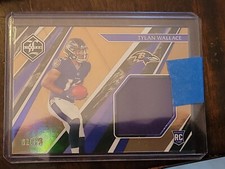 2021 Panini Limited Football /75 Tylan Wallace Rookie Patch Gold SP