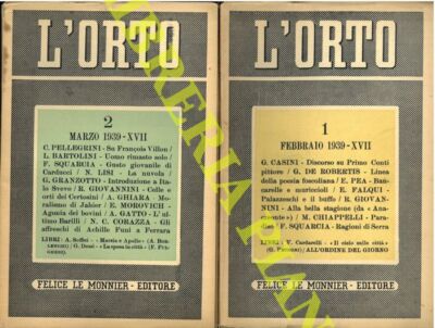 L'Orto. Monatszeitschrift. 1939