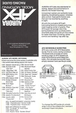 1973 Aurora NY AFX Pre Magnatraction Non-Mag Racing Paper Guide Unused Pre Fold