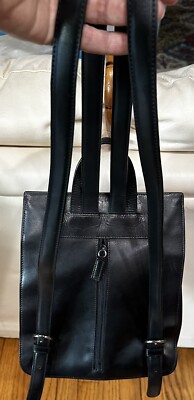 Jones New York Signature Leather Backpack Purse-Black A++ 25  display picture 2