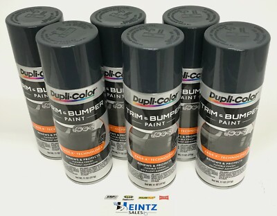 Duplicolor TB102-6 PACK DARK CHARCOAL Trim & Bumper Paint - 11 oz Aerosol