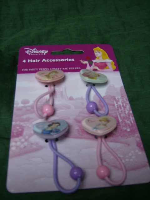 DISNEY  PRINCESSES HAIR ACCESSORIES pack of 4