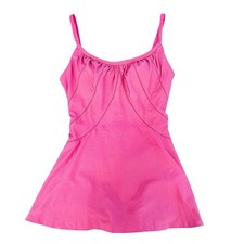 Vintage 50s De Weese Design Pink Swimsuit Retro Skirt One Piece Pin Up Sz 10/32