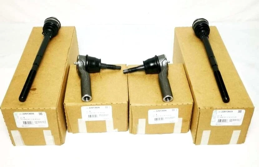 Juego de barras de amarre interiores y (2) exteriores GM OEM (2) 2011-19 Sierra Silverado 2500/3500 Foto 4 de 4