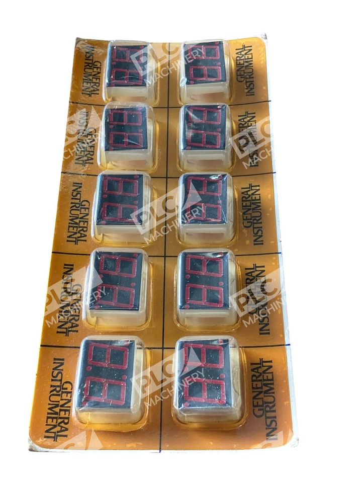 General Instrument MAN6710 004D Red LED 7-Segment Display Pack of 10 - Image 2 of 4
