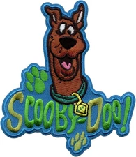 Patch - C&D Visionary Hanna Barbera Scooby Doo Paw Prints 2.3"x4" Iron-On