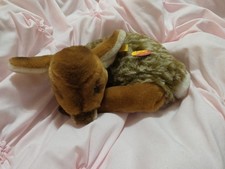 Vintage Steiff Lorli Spotted Fawn Bedded Down Deer Ear Tag Curled Up VGC