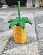 Brand New Plastic Pineapple Beaker With Straw
