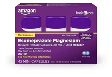 Amazon Basic Care Esomeprazole Magnesium Delayed Release Caps 20 mg 42 Cap 01/27