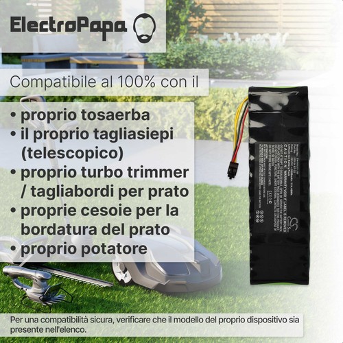 Batteria sostituisce Husqvarna 590 71 65-02, 597 21 32-01 5200mAh 22,2V - Foto 2 di 7