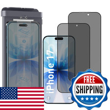 KUZOOM 2 Pack 28 Privacy Screen Protector for iPhone 17/16 Pro 6.3 Inch , Anti