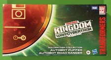 Transformers Kingdom Golden Disk Collection Autobot Puffer & Road Ranger SEALED