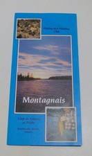 vintage 1980s MONTAGNAIS fishing hunting brochure SCHEFFERVILLE Quebec Canada