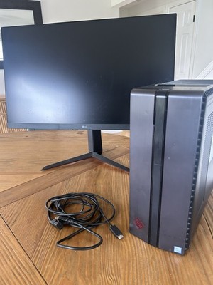 HP OMEN 870-224 Gaming Desktop i5-7400 GTX1060 8GB 1TB Win10 LG Monitor