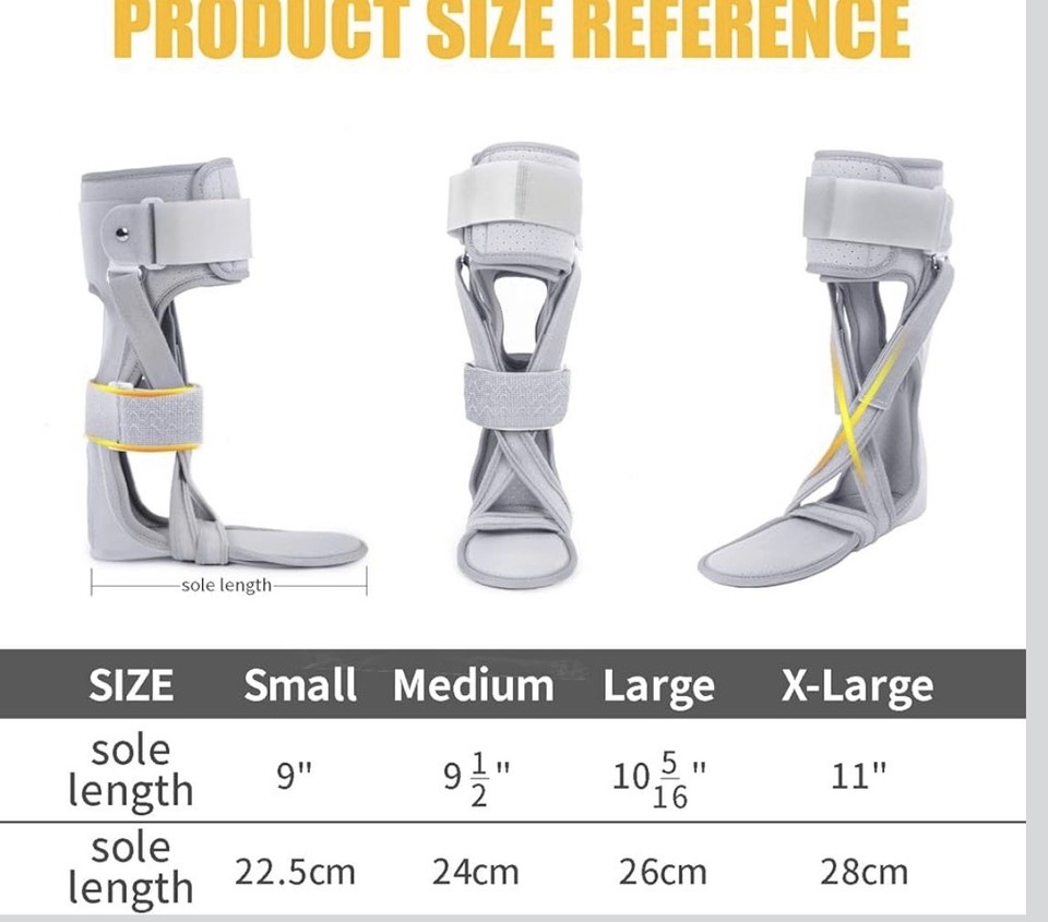 AFO Foot Drop Brace Ankle Foot Orthosis Medical Afo Walking with Shoes ...