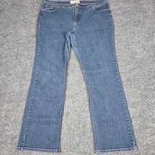 Faded Glory Womens Stretch Straight Classic Jeans Bluestone Blue Size 18 Average
