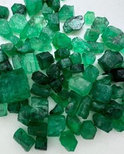 57- Carat Natural Beautiful Rough Emerald Crystal Lot From Swat Pakistan
