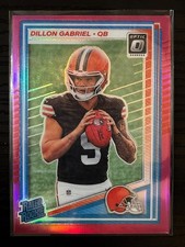 # 263 Dillon Gabriel Rated Rookie Pink Holo Prizm - 2025 Donruss Optic Football