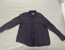 Free Assembly Women s XL Floral Button-Front ...