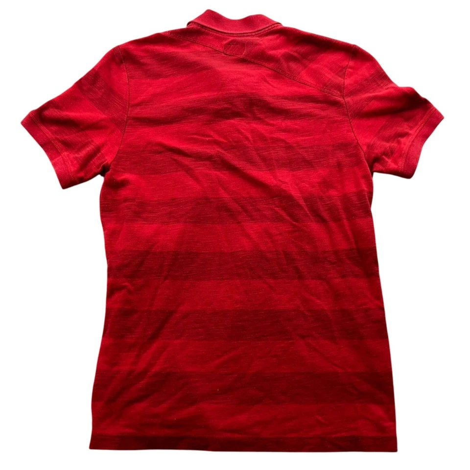 Volcom Mens Polo Shirt Medium Striped Casual Lightweight Short Sleeve Red Y2K - Image 2 of 4